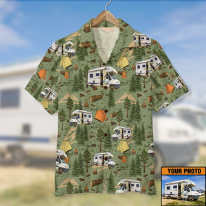 Custom Camper Car - Camping Hawaiian Shirt - Forest Theme - Hawaiian Shirts - GoDuckee