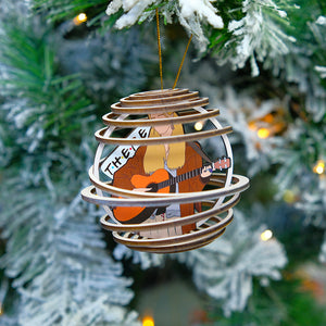 Personalized Friends 3D Dual Spiral Ornament, Christmas Tree Decor - Ornament - GoDuckee