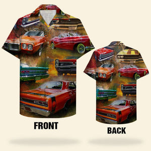 Hawaiian Shirt - Muscle Car Pattern - Hawaiian Shirts - GoDuckee