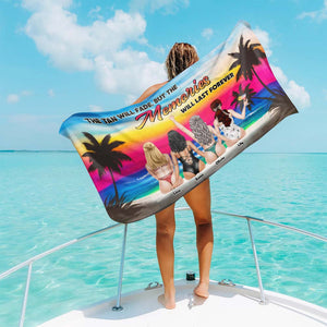 The Tan Will Fade But The Memories Will Last Forever, Sun Set Beach Beach Towel - Beach Towel - GoDuckee