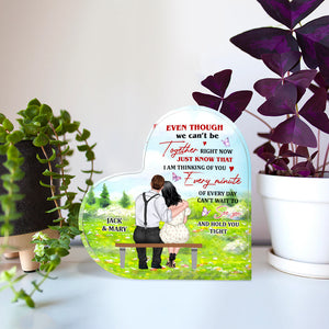 I Am Thinking Of You Every Minute Of Every Day Personalized Couple Plaque, Gift For Couple - Decorative Plaques - GoDuckee