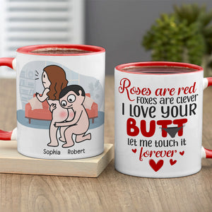 Roses Are Red, Personalized Mug, Gift For Naughty Couple - Coffee Mug - GoDuckee