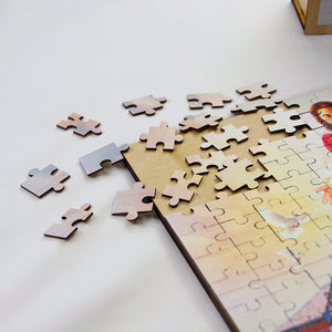 God Bless This Home - Personalized Wood Puzzle - Wood Sign - GoDuckee