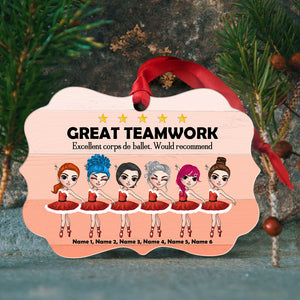 Ballet Great Teamwork Excellent Corps de Ballet Personalized Ornament - Ornament - GoDuckee