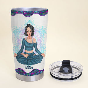 Whisper Words of Wisdom- Let it Be Personalized Yoga Tumbler Cup - Tumbler Cup - GoDuckee