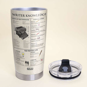 Writer Knowledge - Personalized Tumbler Cup - Gift For Book Lovers - Tumbler Cup - GoDuckee