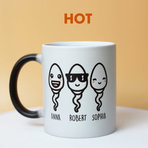 Seems Like Yesterday I Was Chilling In Your Balls Personalized Father's Day Magic Mug - Magic Mug - GoDuckee