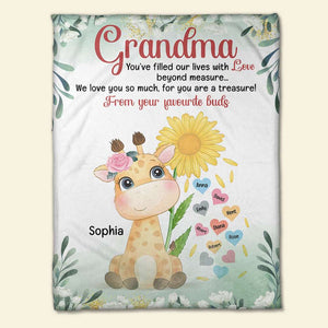 Grandma You've Filled Our Lives With Love, Personalized Blanket, Love Grandma Blanket, Mother's Day, Birthday Gift For Grandma - Blanket - GoDuckee