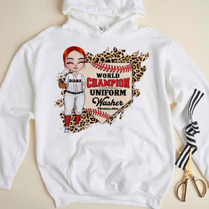 Baseball World Champion Uniform Washer Personalized Shirt Gift For Her Mother's Day - Shirts - GoDuckee