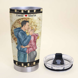 Couple I Wish I Could Turn Back The Clock, Personalized Tumbler, Gift For Couples - Tumbler Cup - GoDuckee
