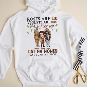Roses Are red Violets Are Blue My Horses, Bestfriend T-shirt Hoodie Sweatshirt - Shirts - GoDuckee