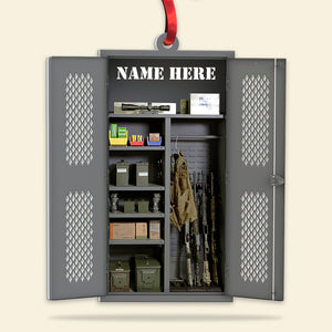 Military Weapon Rack Collection Custom Shape Ornament, Personalized, Gifts For Soldiers, Veterans - Ornament - GoDuckee