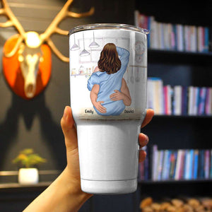 You Give Me A Boner, Couple Make Love White Mug - Coffee Mug - GoDuckee