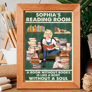 A Room Without Books, Personalized Canvas Print, Book Girl Reading Room Canvas Print, Decor Gift For Book Lovers - Poster & Canvas - GoDuckee