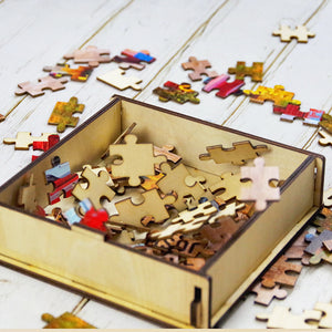 Family Farm Personalized Wood Puzzle - Wood Sign - GoDuckee