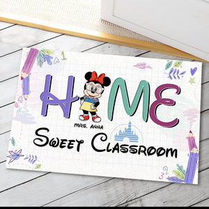 Home Sweet Classroom Personalized Teacher Doormat, Gift For Teacher - Doormat - GoDuckee