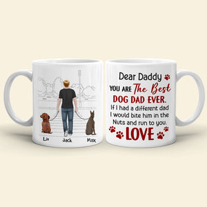 You Are The Best Dog Dad Ever, Personalized Coffee Mug, Father's Day Gift, Gift For Dog Lovers - Coffee Mug - GoDuckee