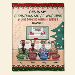 Personalized Christmas Sweater Sister Blanket - This Is My Christmas - Blanket - GoDuckee