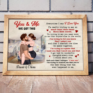 You and Me, We Got This - Sexy Couple Canvas, Personalized Canvas Print - Gift For Couple - Poster & Canvas - GoDuckee