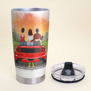 Personalized Sport Car Tumbler, Besties Friend, Sister, Yes I Am A Girl Yes This Is My Sport Car No You Can’t Drive It - Tumbler Cup - GoDuckee