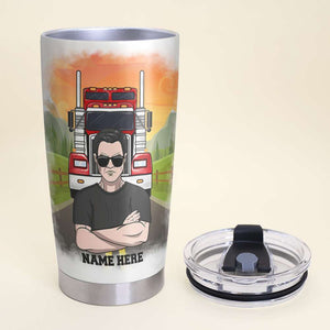 Personalized Trucker Tumbler - Yes This Is My Truck No You Can't Drive - Tumbler Cup - GoDuckee