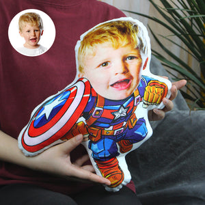 Boy, Custom Face Pillow, Love Family - Pillow - GoDuckee