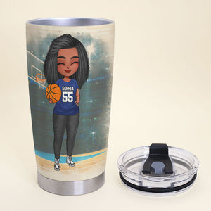 Personalized Basketball Mom Tumbler - 5 Things You Should Know About This Woman BSB2104 - Tumbler Cup - GoDuckee