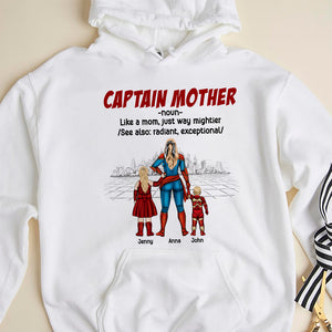 Super Mom, Just Way Mightier - Personalized Shirt - Gifr For Mom - Shirts - GoDuckee