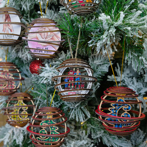 Personalized Christmas Family 3D Dual Spiral Ornament, Christmas Tree Decor - Ornament - GoDuckee