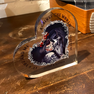 It's You And Me, Personalized Heart Shaped Acrylic Plaque, Gift For Couple - Decorative Plaques - GoDuckee