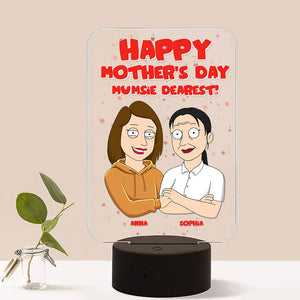 Mother Happy Mother's Day Mumsie Dearest Personalized Led Night Light - Led Night Light - GoDuckee