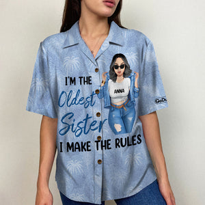 Personalized Sister Hawaiian Shirts Older, Middle And Youngest Sister - Hawaiian Shirts - GoDuckee