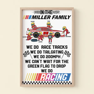 In This Family We Do Race Racks Personalized Racing Canvas Print - Poster & Canvas - GoDuckee