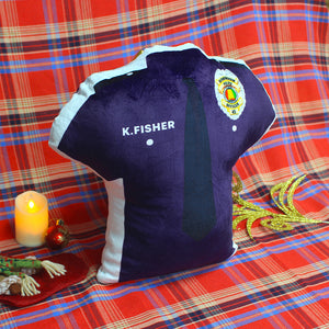 Police Uniform With Custom State Seal - Personalized Police Pillow - Pillow - GoDuckee