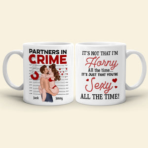 It's Not That I'm Horny All The Time - Personalized Couple Mug - Gift For Couple - Coffee Mug - GoDuckee