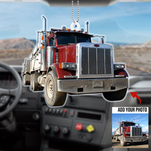 Trucker Personalized Flat Car Ornament - Ornament - GoDuckee