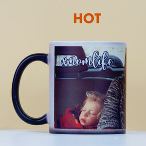 Mom & Daughter/Son - Custom Photo Magic Mug - Magic Mug - GoDuckee
