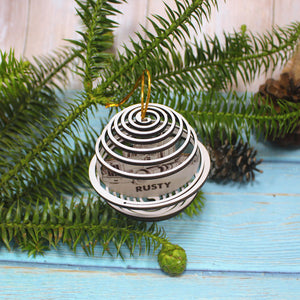 Trucker Semi Truck Wood Color, SORMHC, Personalized 3D Ornament - Ornament - GoDuckee