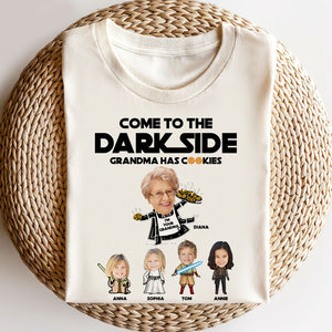 Come To The Darkside Grandma Has Cookies Personalized Grandma Shirts, Gift For Grandma - Shirts - GoDuckee