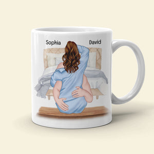 As Long As I Have A Face You'll Always Have A Place To Sit, Couple Make Love White Mug - Coffee Mug - GoDuckee