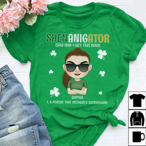 Shenanigator Definition Personalized Patrick's Day Shirt, Patrick's Day Gift - Shirts - GoDuckee