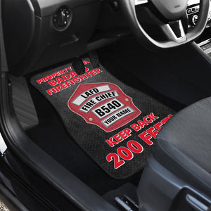 Personalized Firefighter Car Mats Property Of A Firefighter - Doormat - GoDuckee