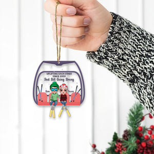 Uplifting Each Other Since And Still Going Strong, Couple Custom Shape Ornament - Ornament - GoDuckee