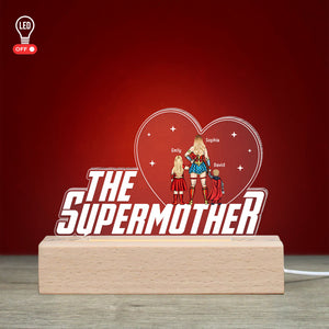 Mom 07snqn310323tm Personalized 3D Led Light Wooden Base - Led Night Light - GoDuckee