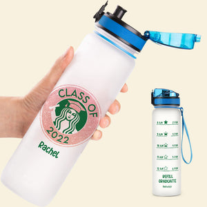 Custom Number & Name - Water Tracker Bottle - Refill Graduate - Water Bottles - GoDuckee
