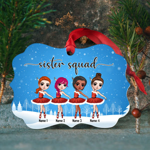 Ballet Sister Squad Personalized Ornament Gift For Ballet Friends - Ornament - GoDuckee