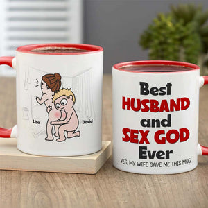 Best Couple Make Love, Personalized Naughty Couple Mug Wine Tumbler Accent Mug - Coffee Mug - GoDuckee