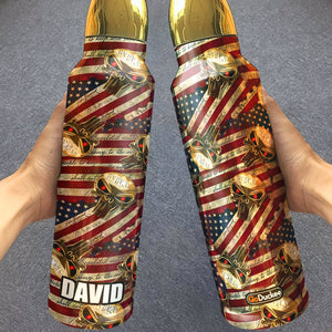 American Pattern - Personalized Veteran Bullet Tumbler. We The People - Water Bottles - GoDuckee