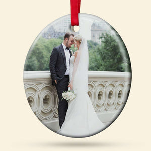 Where It All Began Personalized Map Ceramic Ornament, Christmas Gift For Couple - Ornament - GoDuckee