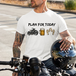 Plan For Today Personalized Biker Shirt Gift For Biker - Shirts - GoDuckee